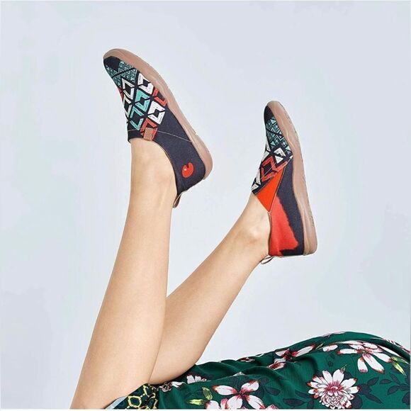 UIN Women's Walking Shoes Casual Lightweight Comfort Sneaker (Spirit Pattern) - Picture 3 of 7